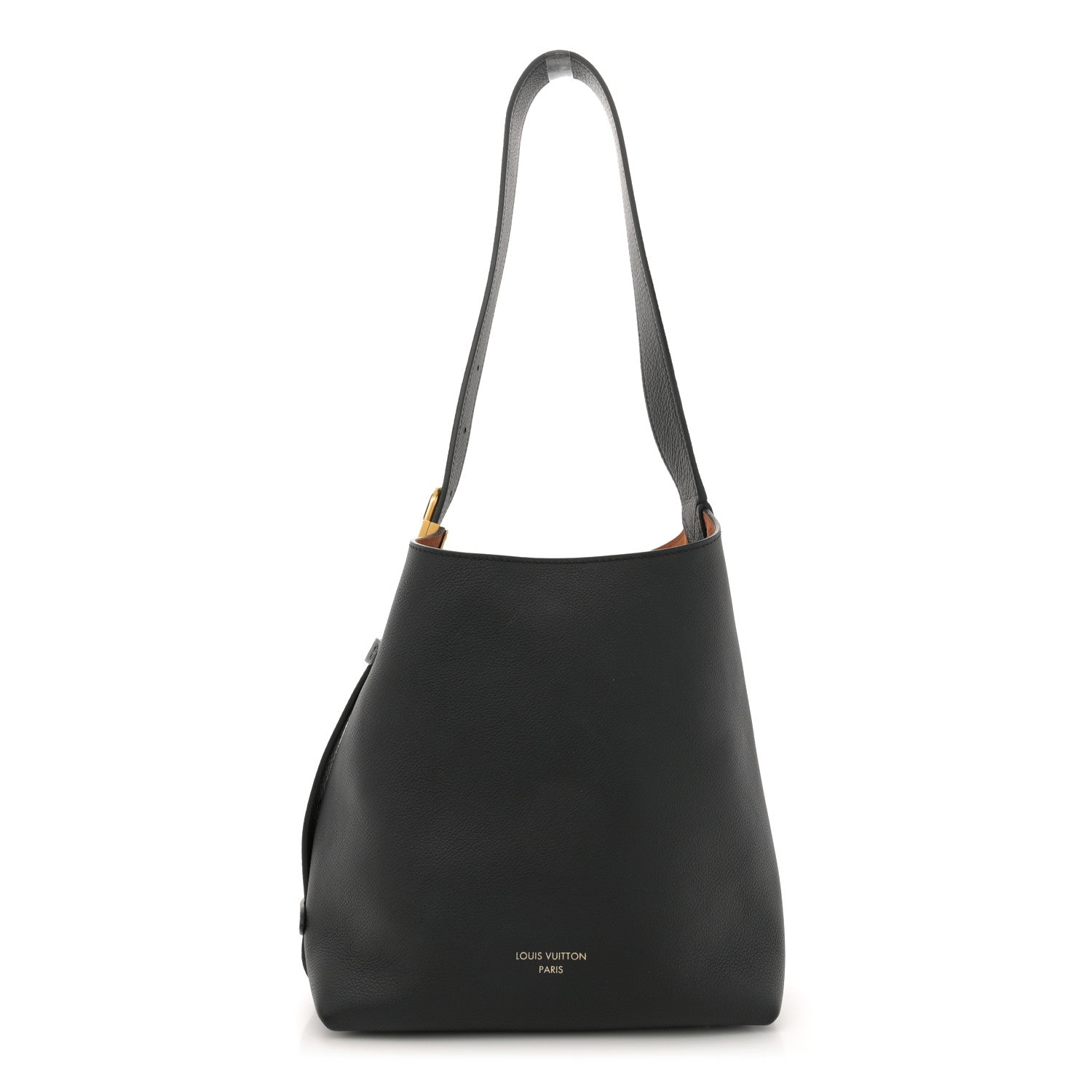 Louis Vuitton Grained Calfskin Low Key Hobo PM Black 1 of 11