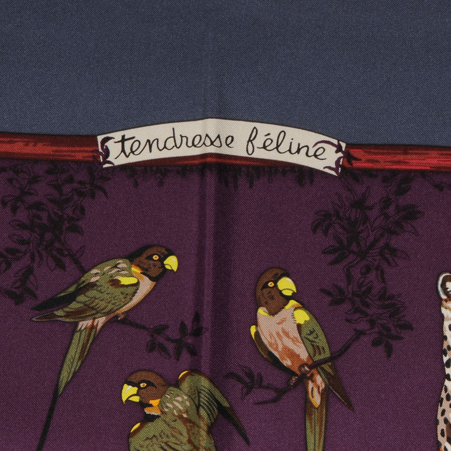 Silk Tendresse Feline Scarf 90