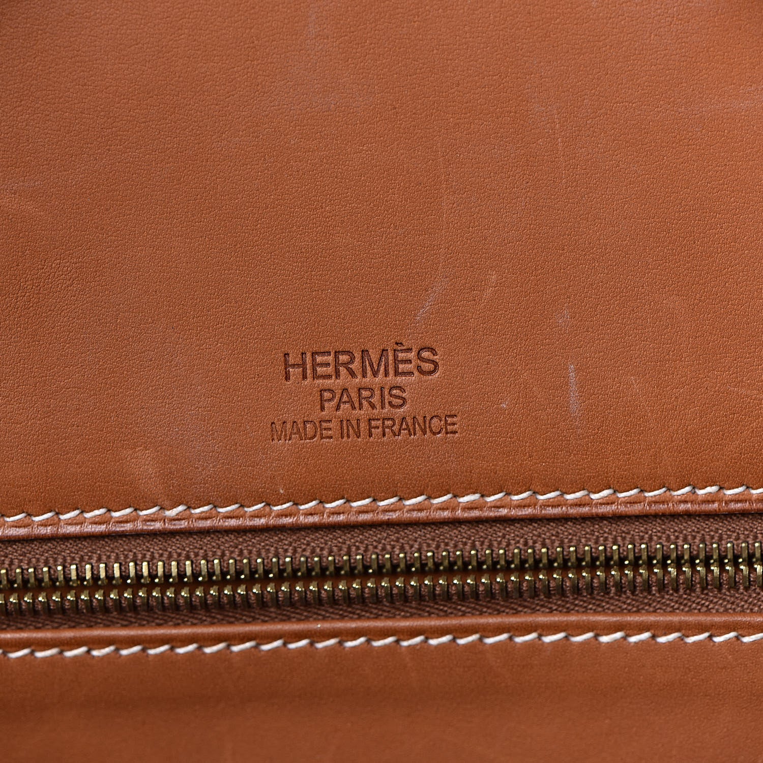 Hermes Toile Natural Barenia Flag Birkin 40 Fauve 8 of 33