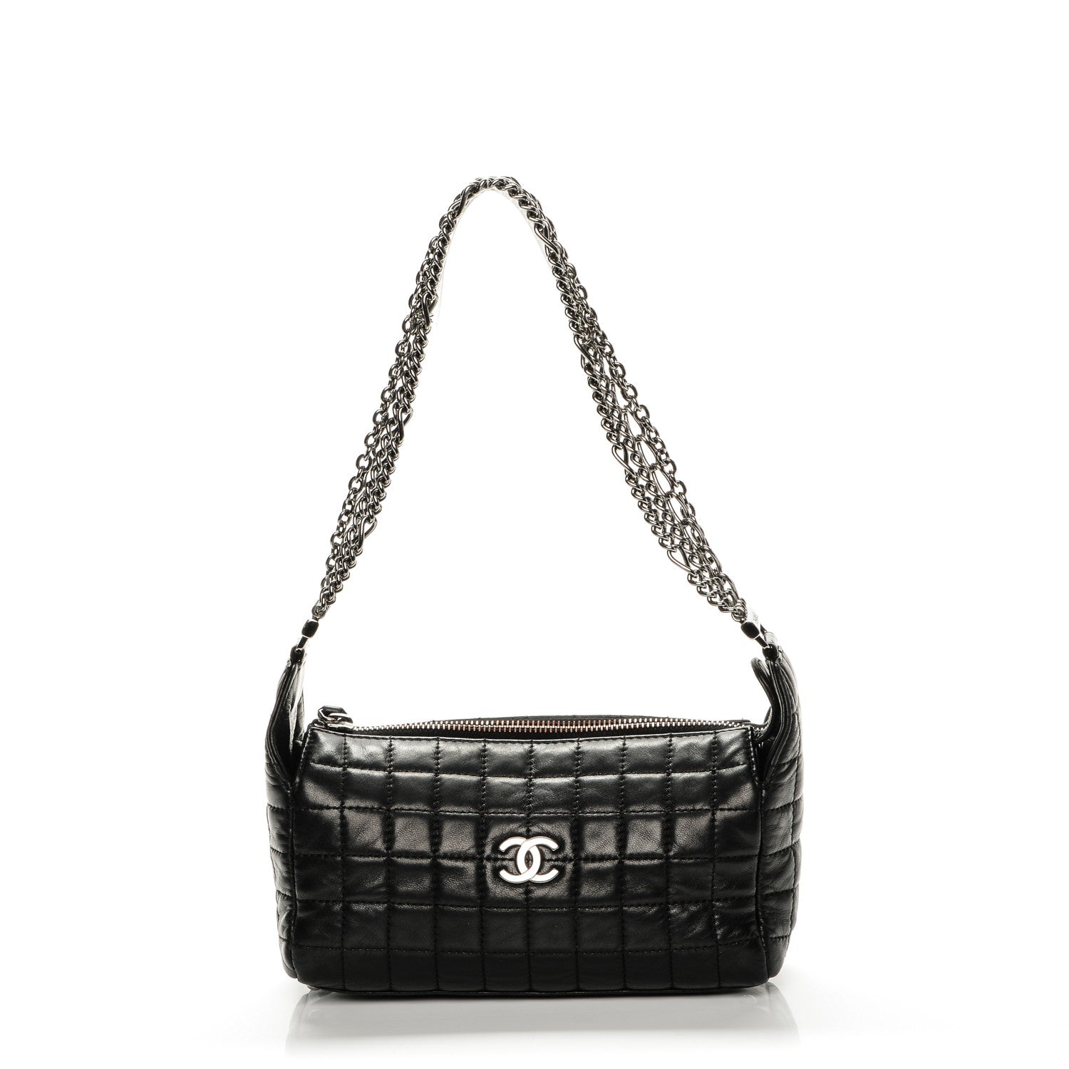 Chanel Lambskin Quilted Chocolate Bar Shoulder Bag Black 1 of 7