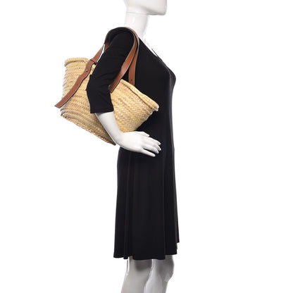 Loewe Raffia Basket Tote Bag Natural Tan 2 of 14