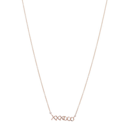 Tiffany 18K Rose Gold Paloma's Graffiti Love and Kisses Pendant Necklace 1 of 4