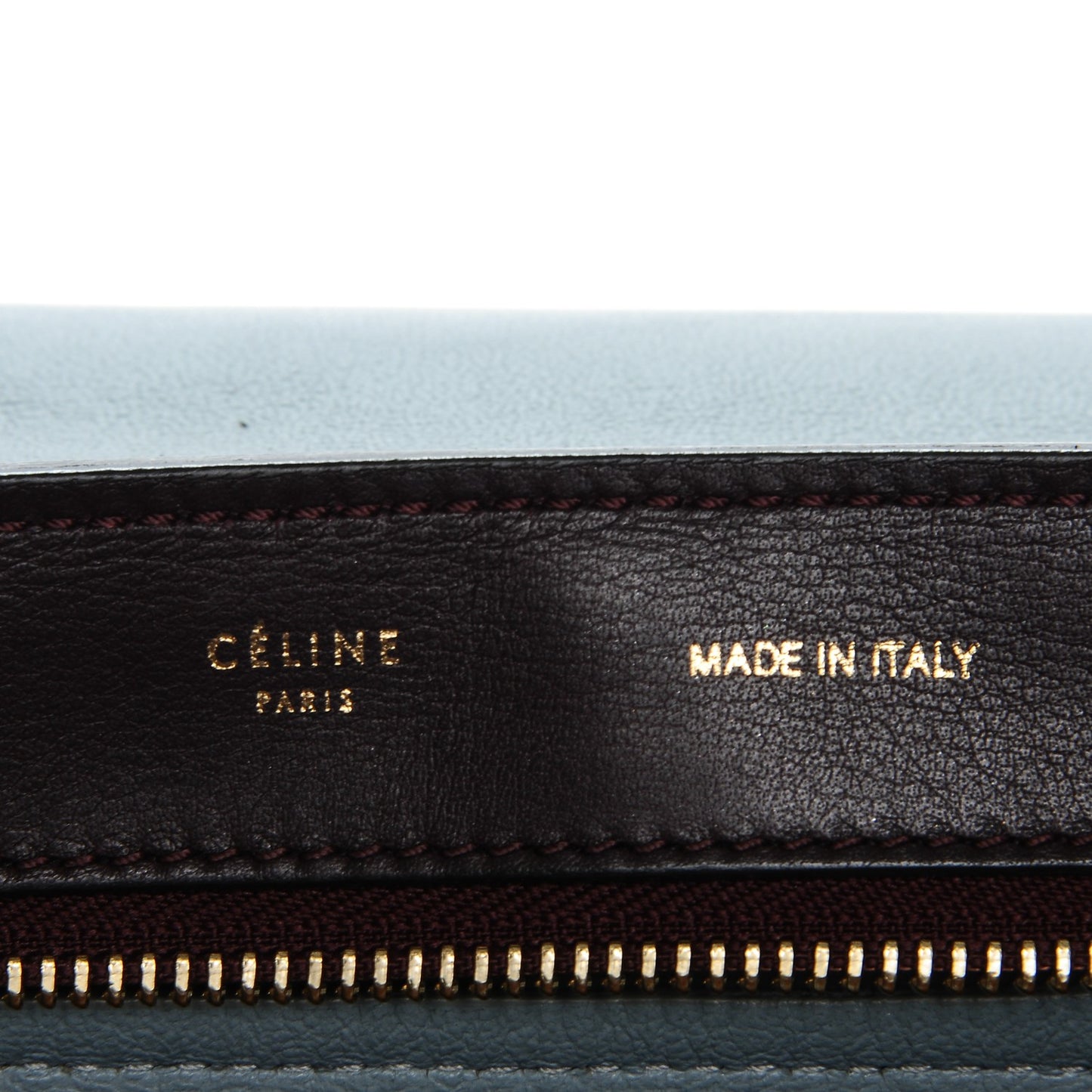 Smooth Calfskin Suede Medium Tri-Color Trapeze Dark Grey