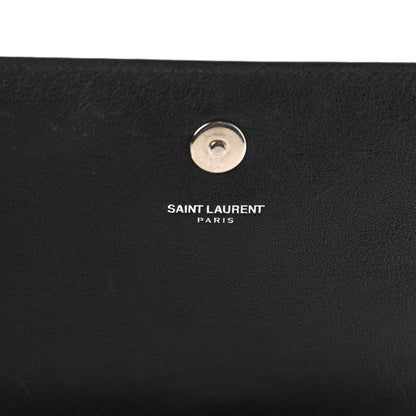 Saint Laurent Calfskin Studded Monogram Bag Black 6 of 10