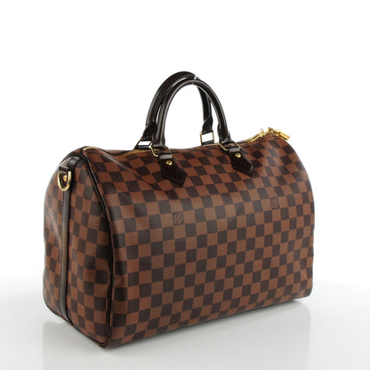 Louis Vuitton Damier Ebene Speedy Bandouliere 35 3 of 9