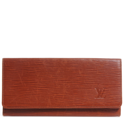Louis Vuitton Epi Checkbook Holder Wallet Kenyan Fawn 1 of 7