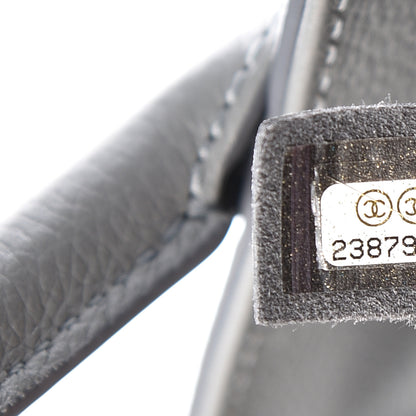 Chanel Grained Calfskin Small Neo Executive Shopper Tote Grey 7 of 13