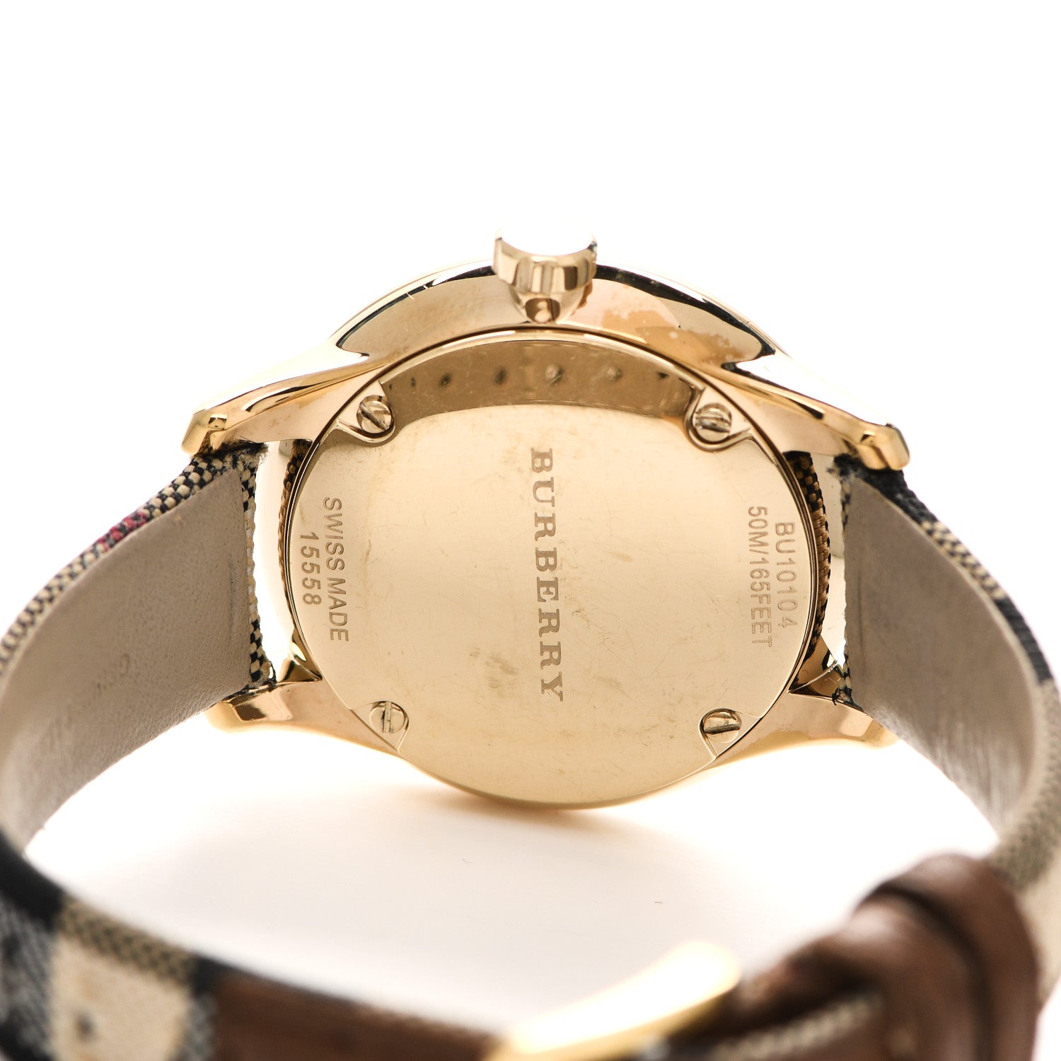 Burberry Stainless Steel Calfskin 32mm Quartz Watch Beige BU10104 4 of 7