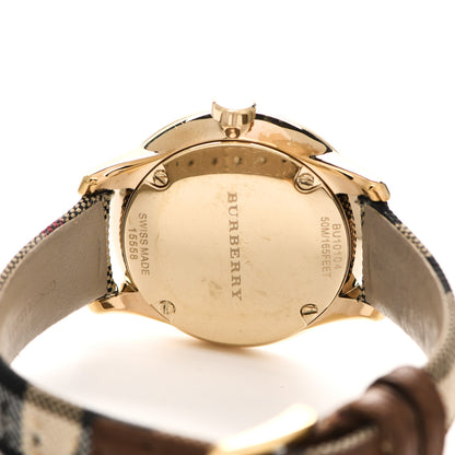 Burberry Stainless Steel Calfskin 32mm Quartz Watch Beige BU10104 4 of 7