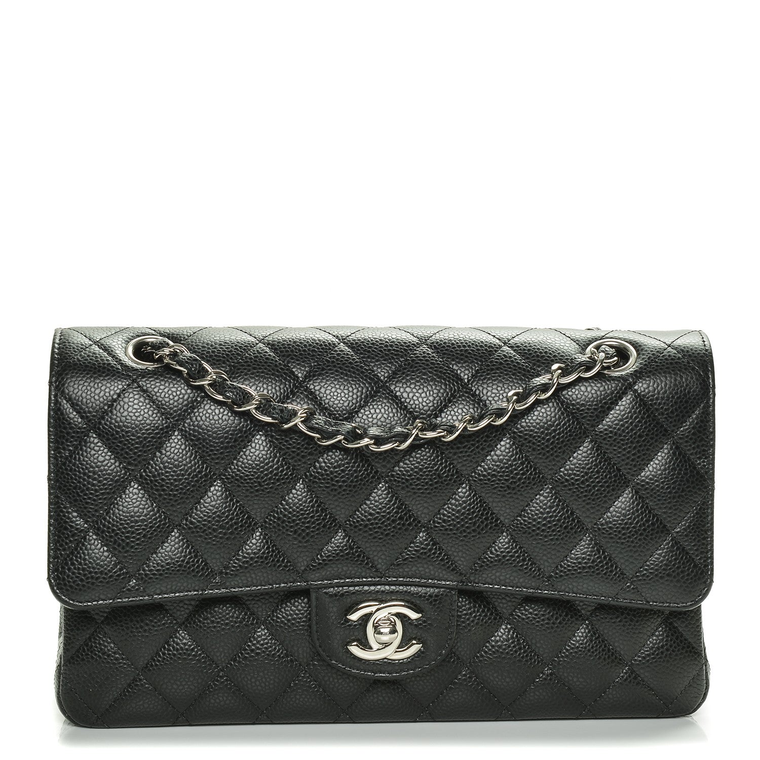 Chanel Caviar Quilted Medium Double Flap Black 1 of 7