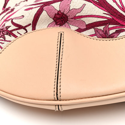 Gucci Canvas Floral Flora Peggy Bamboo Top Handle Hobo 9 of 12