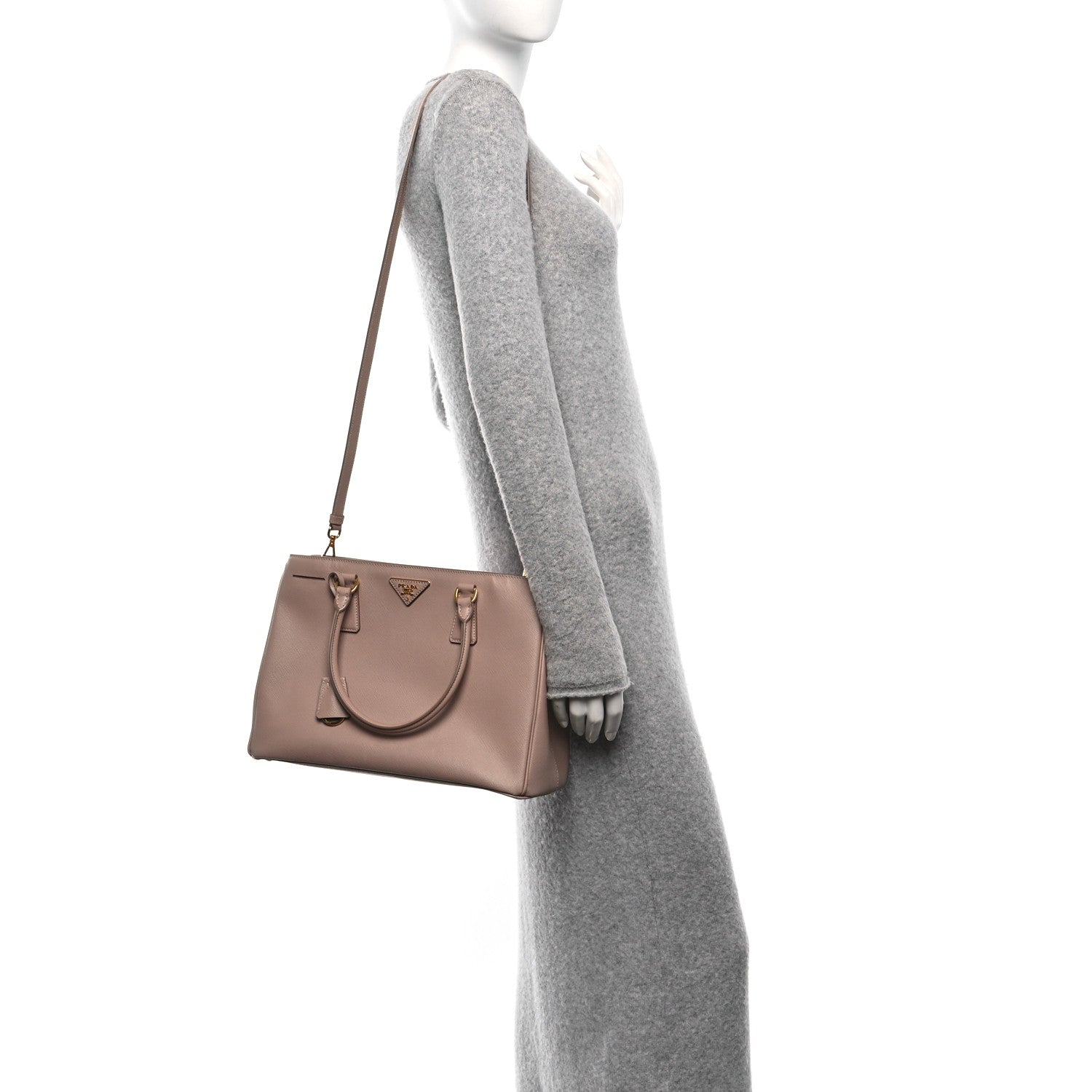 Prada Saffiano Lux Medium Tote Cammeo 2 of 9