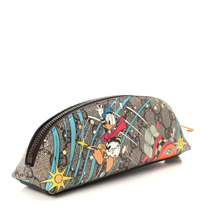Gucci X DISNEY GG Supreme Monogram Donald Duck Pencil Case Beige Ebony 3 of 8