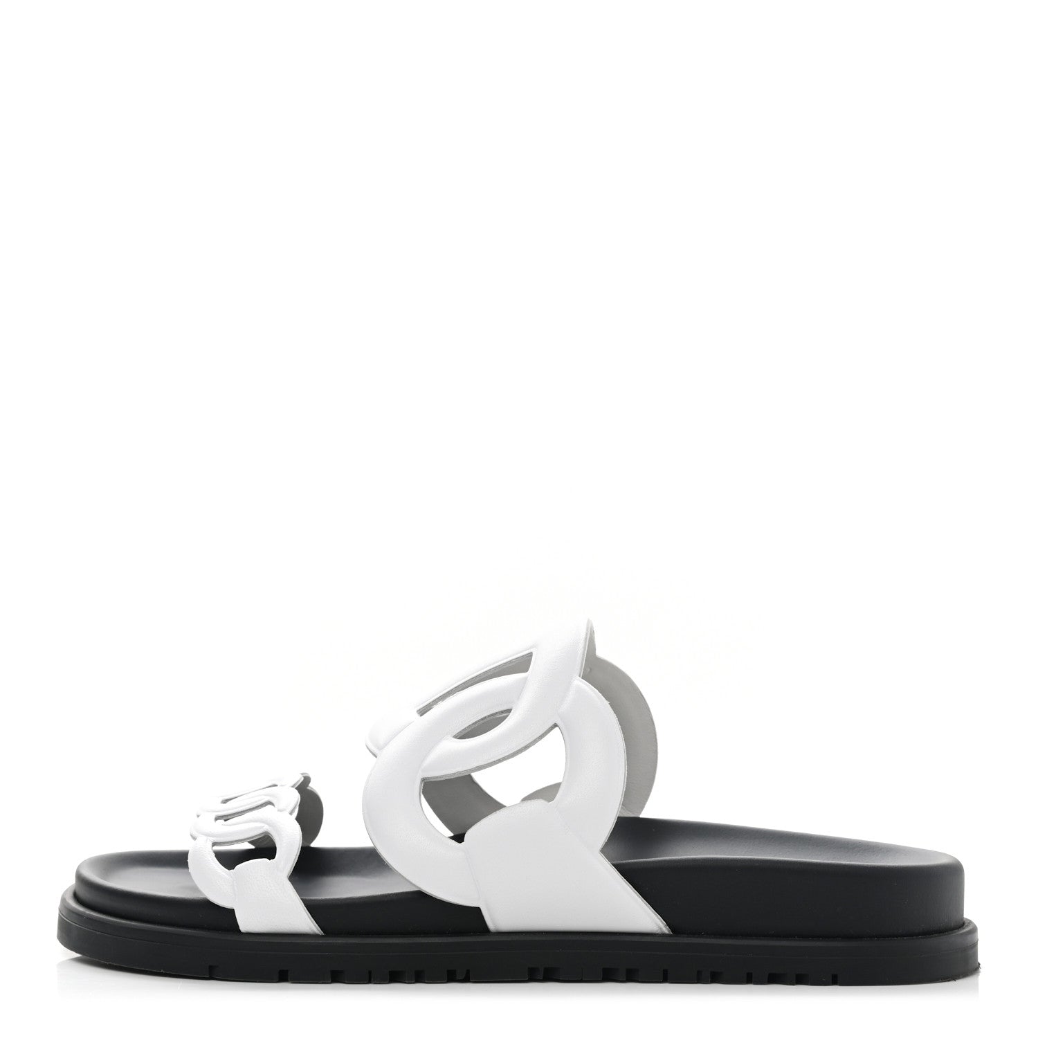 Hermes Nappa Womens Extra Sandals 37 White 1 of 9