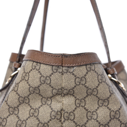 Gucci GG Supreme Monogram Medium Nice Tote Brown 17 of 17
