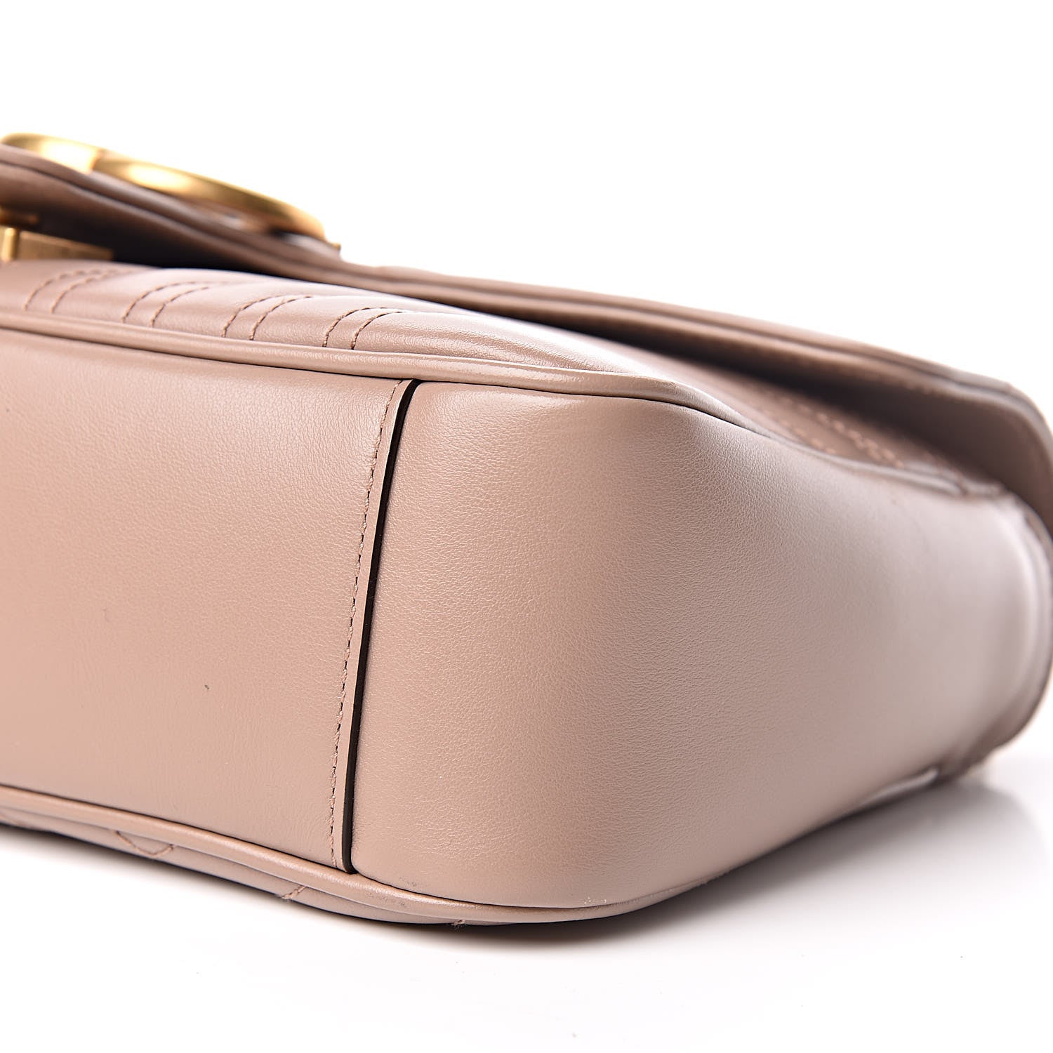 Gucci Calfskin Matelasse Small GG Marmont Shoulder Bag Porcelain Rose 10 of 10
