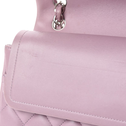 Chanel Lambskin Quilted Jumbo Double Flap Light Pink 11 of 15