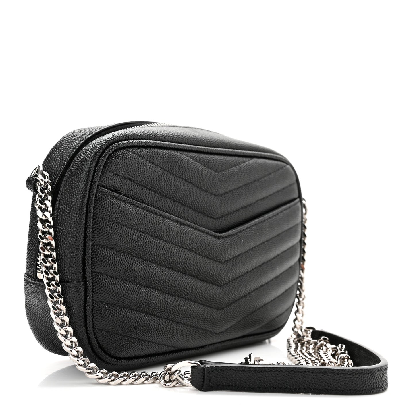 Grain De Poudre Matelasse Monogram Mini Lou Camera Bag Black