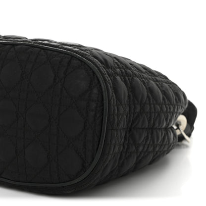 Christian Dior Nylon Cannage Charming Lock Tote Black 10 of 11