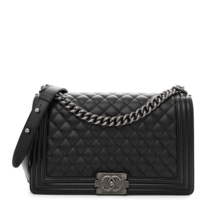 Chanel Caviar Quilted New Medium Boy Flap Black 1 of 10