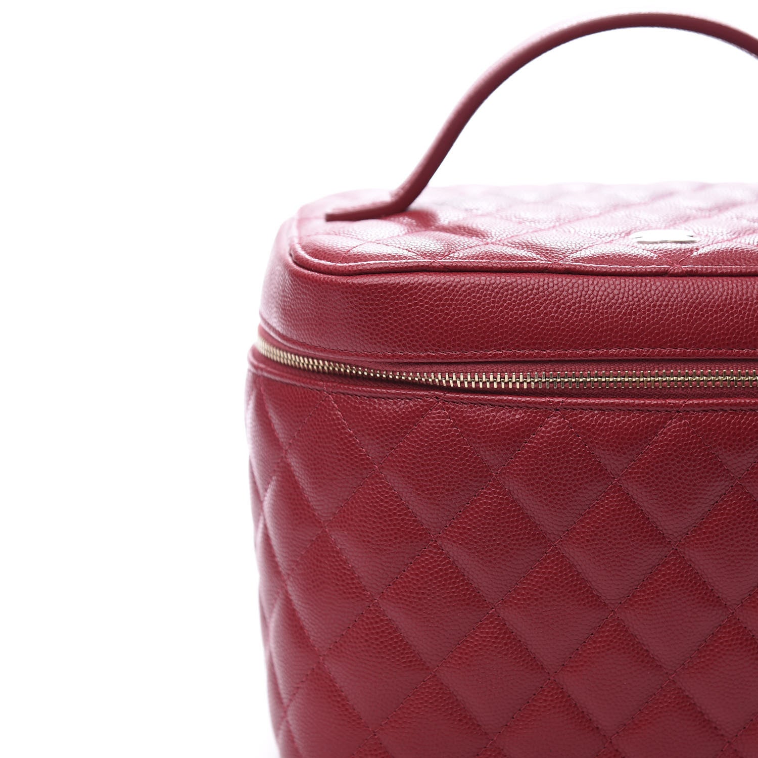 Chanel Caviar Quilted Large Vanity Pouch Red 10 of 10