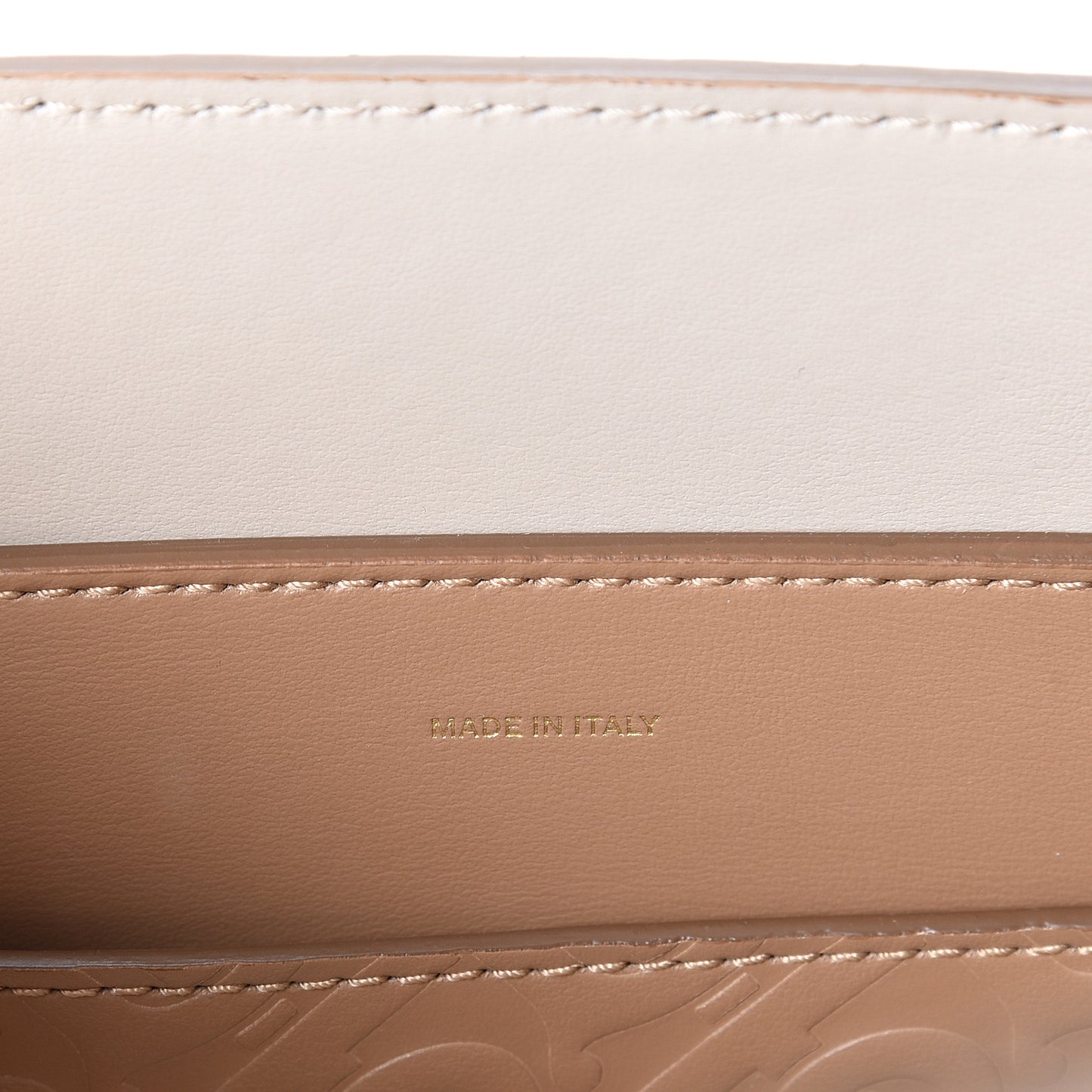 Calfskin Embossed Monogram Small Belt Bag Light Camel
