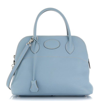 Hermes Taurillon Clemence Bolide 31 Bleu Lin 1 of 8