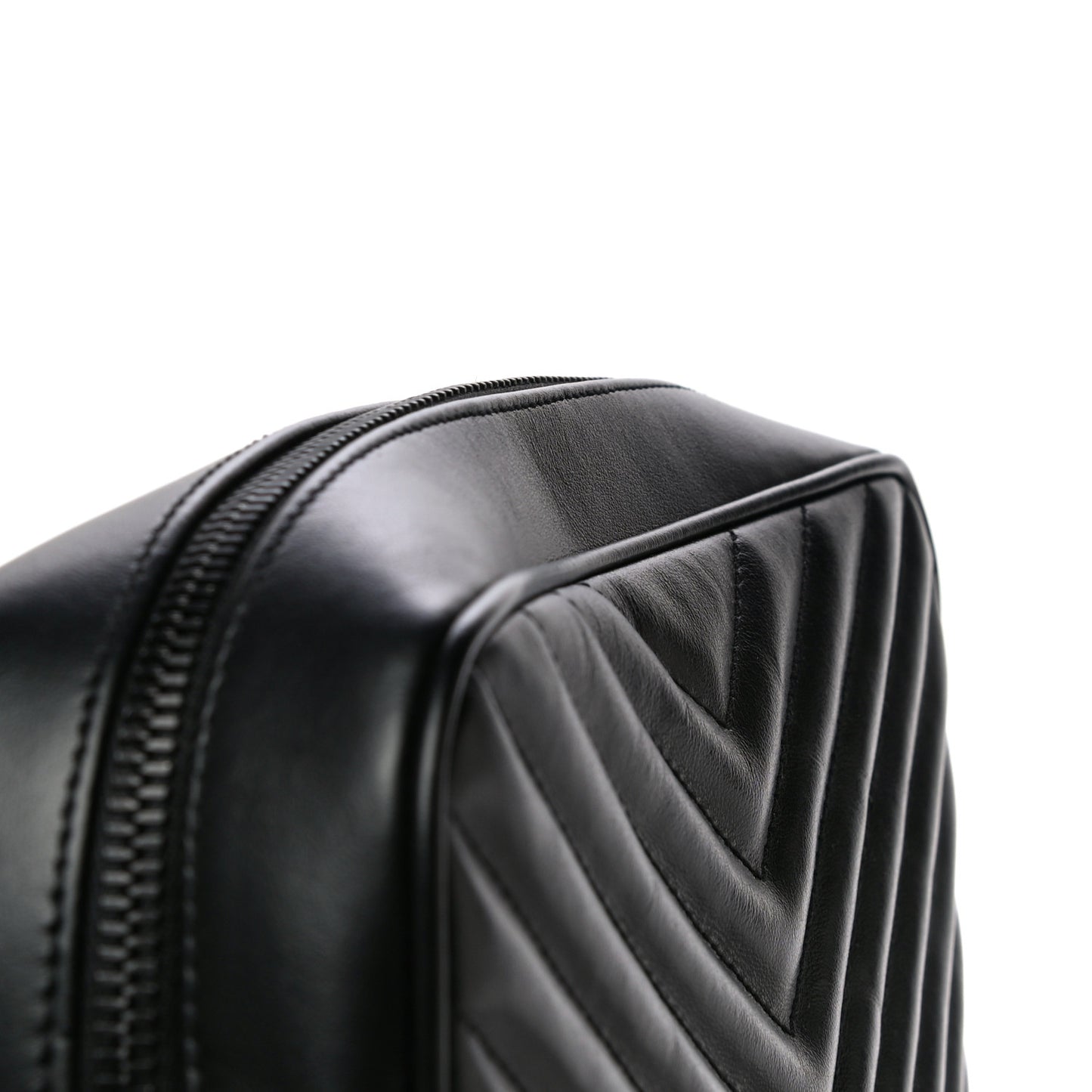 Calfskin Matelasse Monogram Lou Camera Bag Black