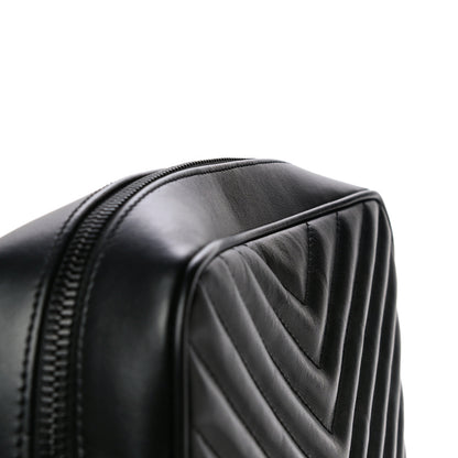 Saint Laurent Calfskin Matelasse Monogram Lou Camera Bag Black 10 of 15