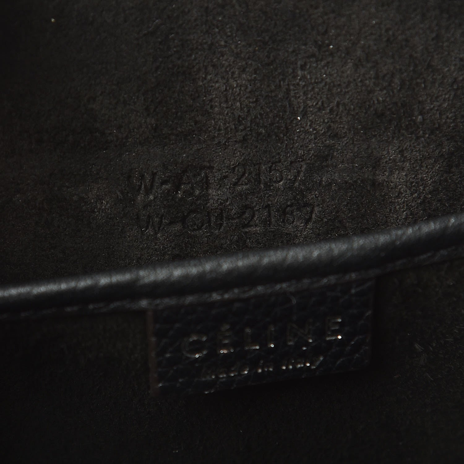 Celine Drummed Calfskin Nano Luggage Black 7 of 8