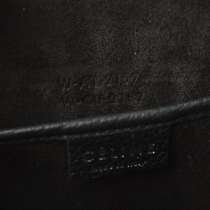Celine Drummed Calfskin Nano Luggage Black 7 of 8