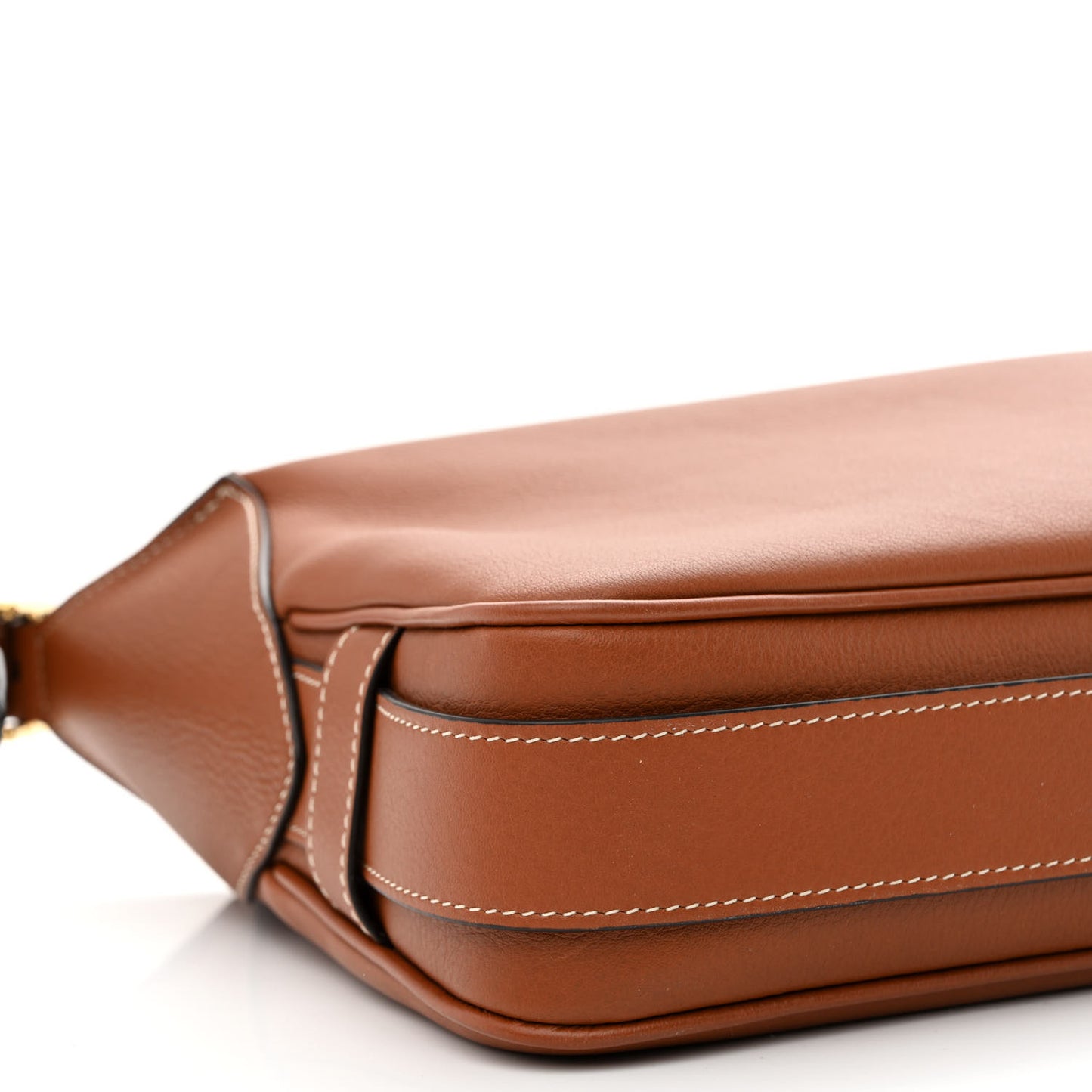 Supple Calfskin Medium Romy Shoulder Bag Tan