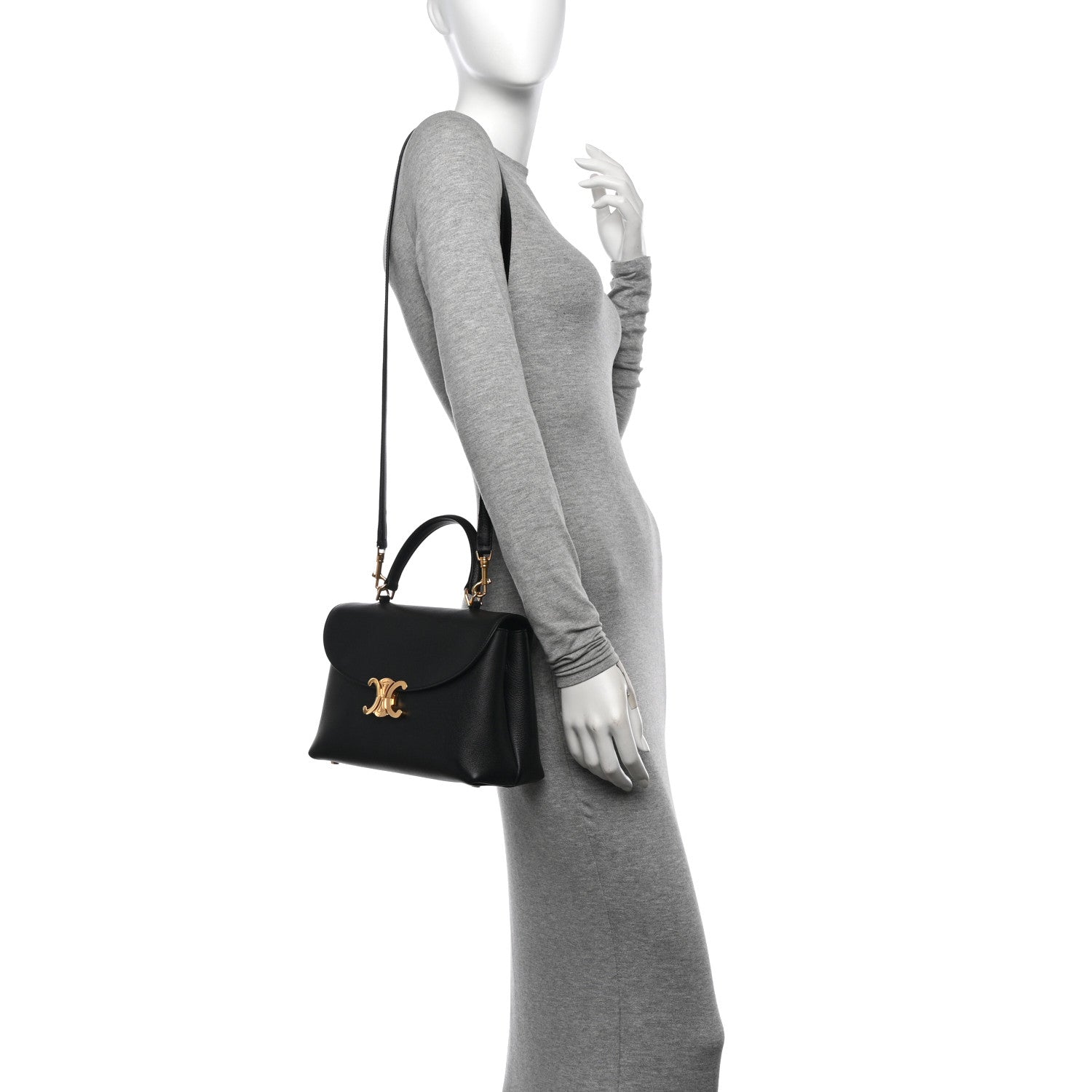 Celine Supple Calfskin Medium Nino Black 2 of 12