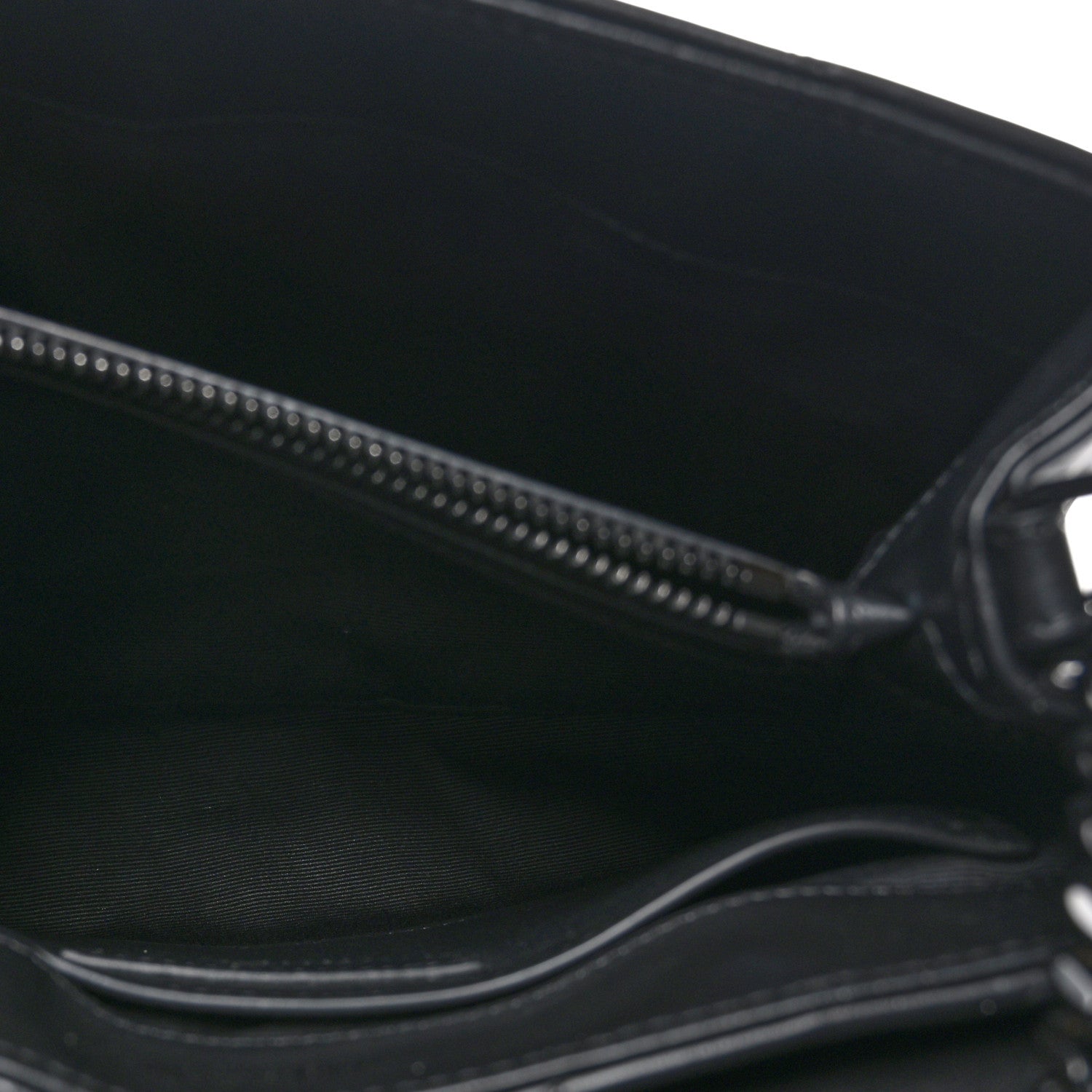 Saint Laurent Calfskin Y Quilted Monogram Monochrome Small Loulou Chain Satchel Black 6 of 13