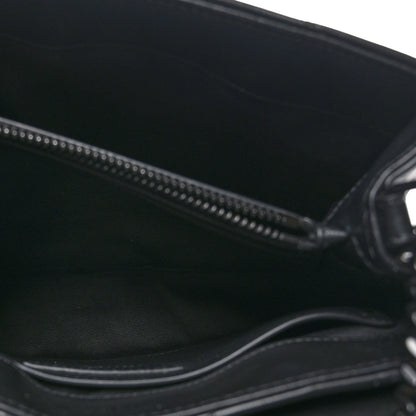 Saint Laurent Calfskin Y Quilted Monogram Monochrome Small Loulou Chain Satchel Black 6 of 13