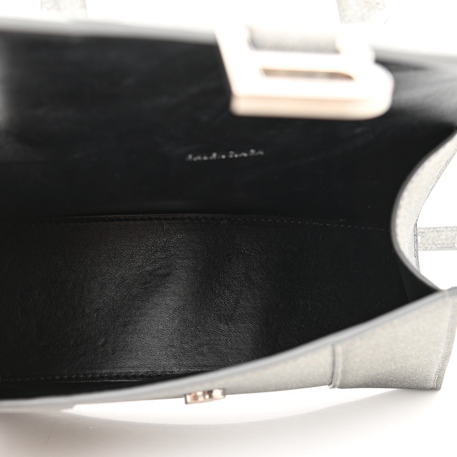 Balenciaga Glitter Fabric Hourglass Top Handle Bag XS Grey 5 of 13