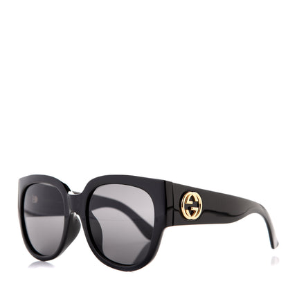 Gucci Acetate Square Frame Sunglasses GG0142SA Black 1 of 8