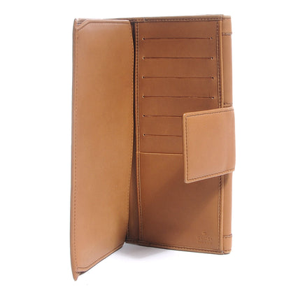 Gucci Leather Monogram Web Continental Wallet Tan 5 of 7