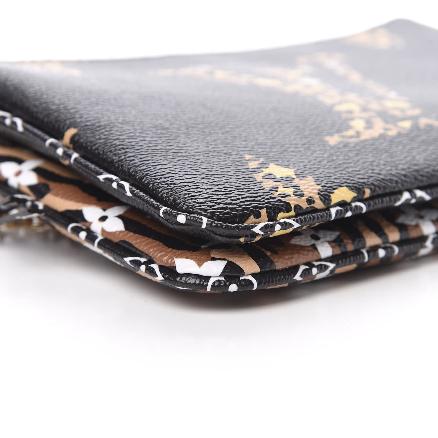 Monogram Giant Jungle Pochette Double Zip Black