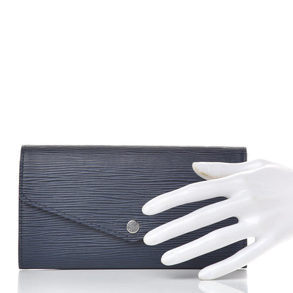 Louis Vuitton Epi Sarah Wallet NM Indigo 2 of 12