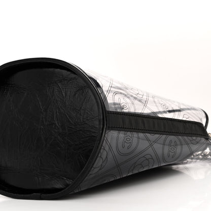 Chanel Crumpled Calfskin PVC Bucket Bag Black 11 of 11