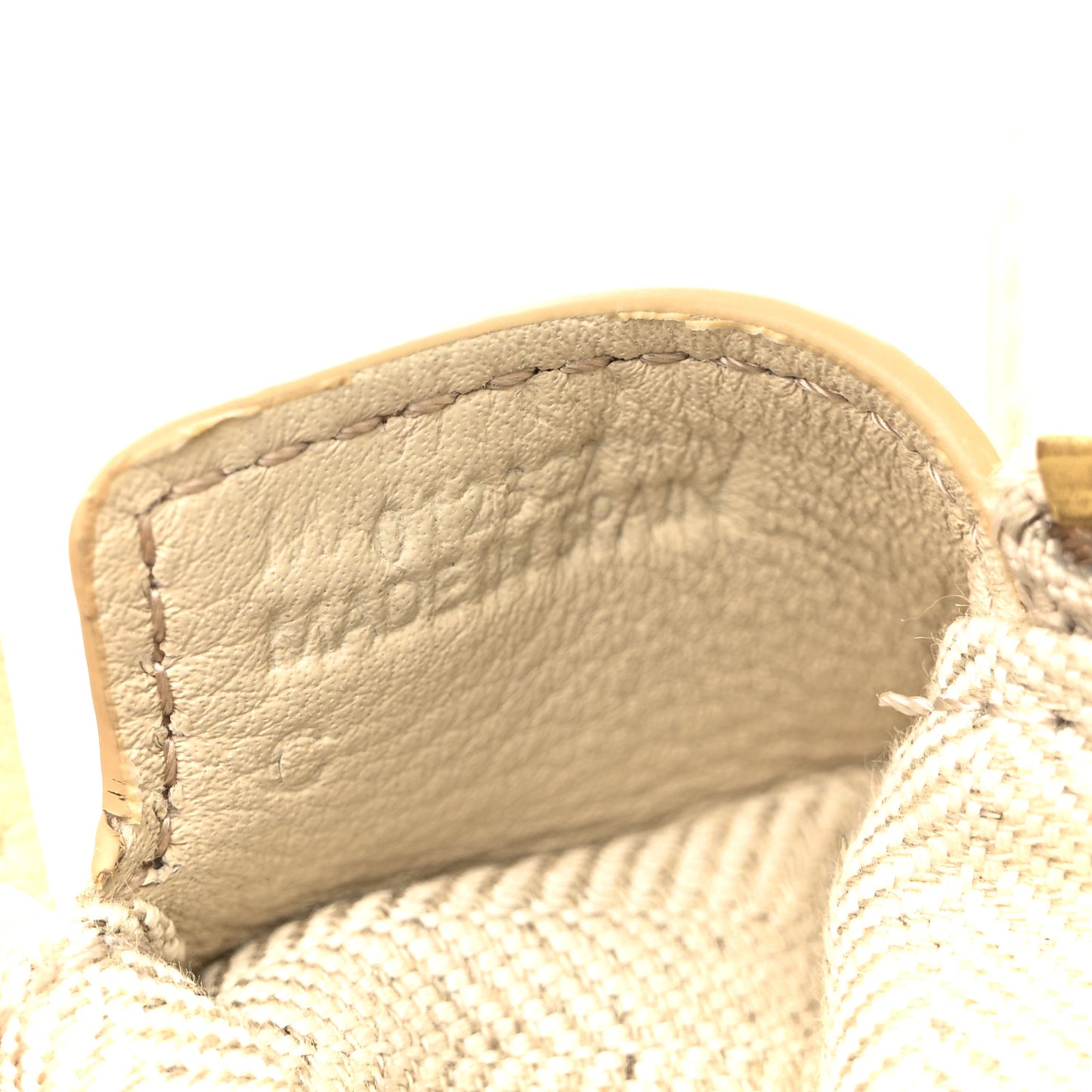 Calfskin Small Puzzle Edge Bag Angora Beige