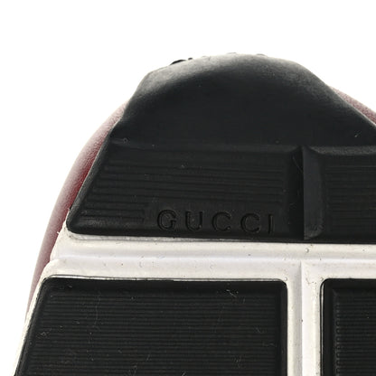 Gucci Calfskin Womens Interlocking G Sneakers 37 White Rosso 7 of 7