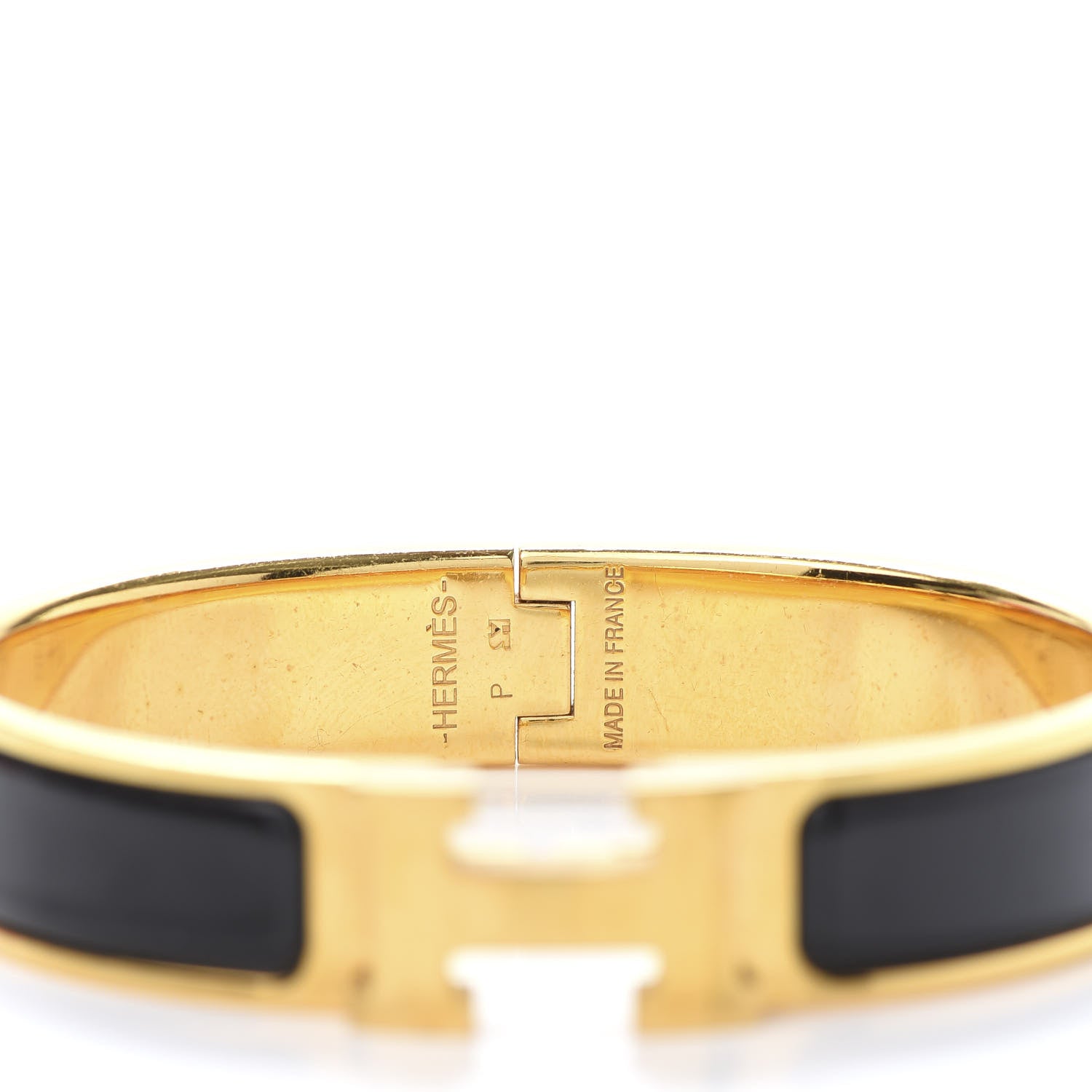 Hermes Enamel Narrow Clic Clac H Bracelet PM Black 4 of 6