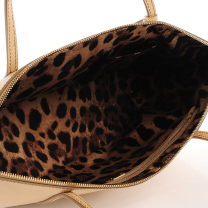 Dolce & Gabbana Textured Calfskin Miss Escape Tote Beige 5 of 6