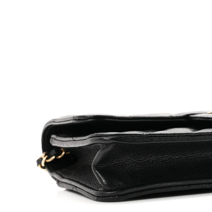 Chanel Caviar Quilted Flap Phone Holder With Chain Black 10 of 12