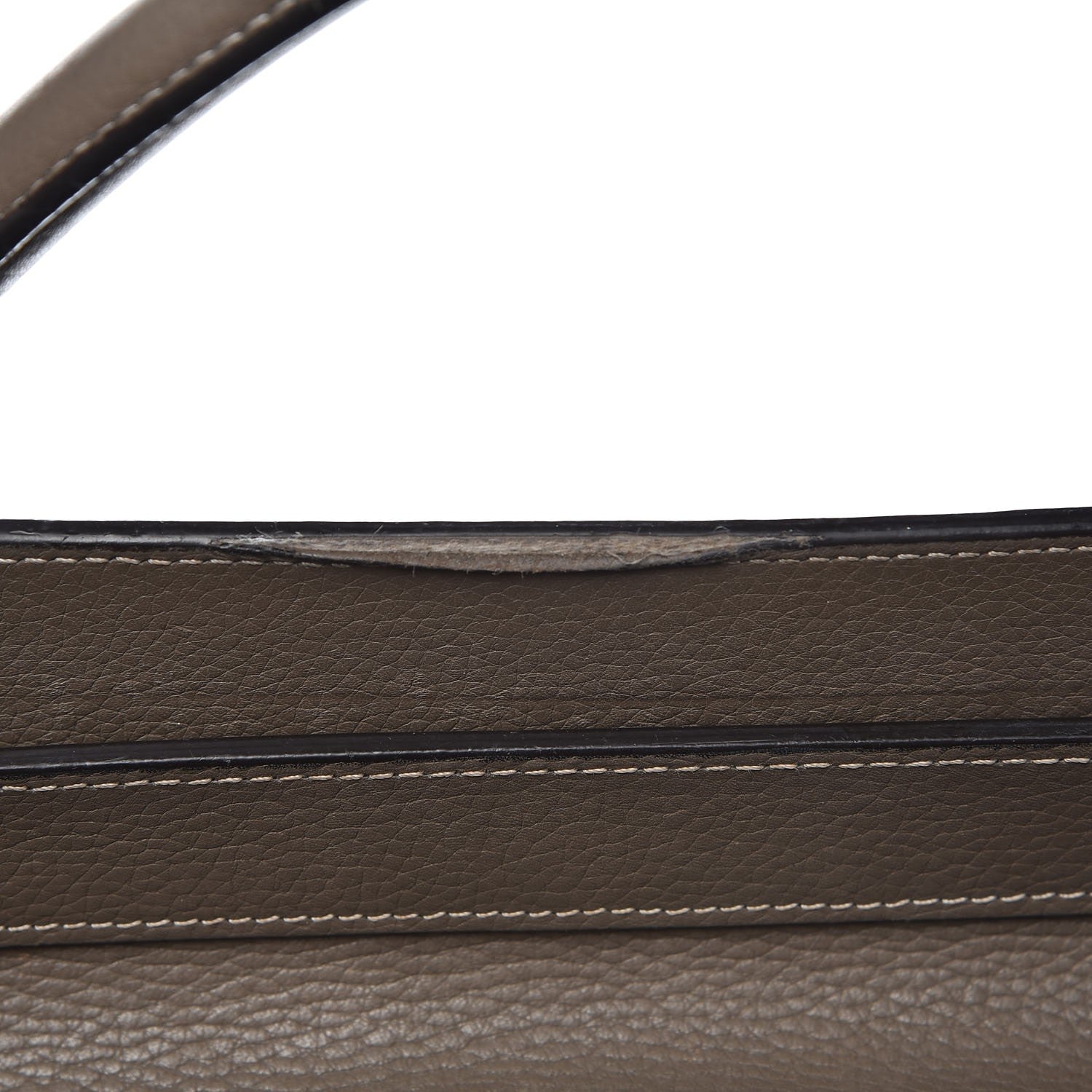 Celine Drummed Calfskin Mini Luggage Souris 7 of 26