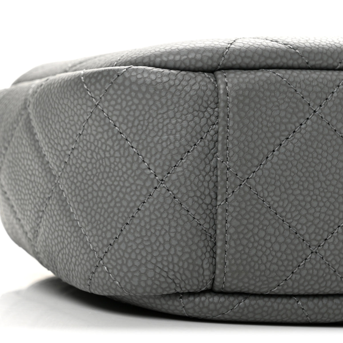 Chanel Iridescent Caviar Flat Quilted Small Coco Tassel Camera Case Grey 9 of 12