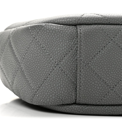 Chanel Iridescent Caviar Flat Quilted Small Coco Tassel Camera Case Grey 9 of 12