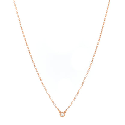 Tiffany 18K Rose Gold Diamond Elsa Peretti Diamonds by the Yard Necklace and Earrings Set 1 of 9